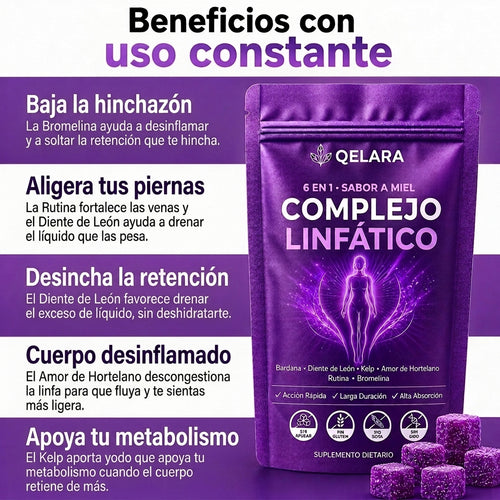 Complejo Linfático 6 en 1 en Gomitas